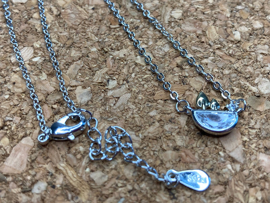 Minimalistische Halskette mit Anhänger Silber
